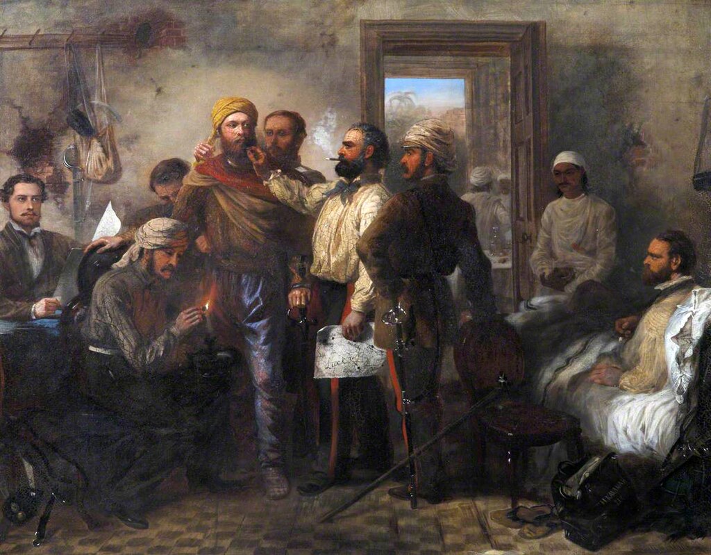 Kavanagh being disguised as a Sepoy